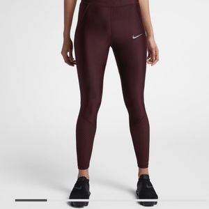 Nike Maroon Workout Leggings - XS